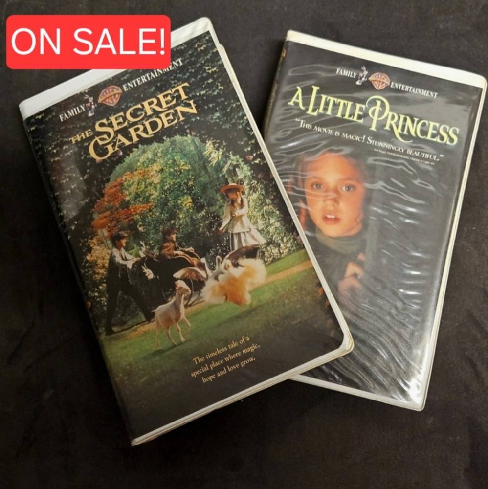 Vintage VHS | The Secret Garden | A Little Princess | 90s Girls Movie Classics